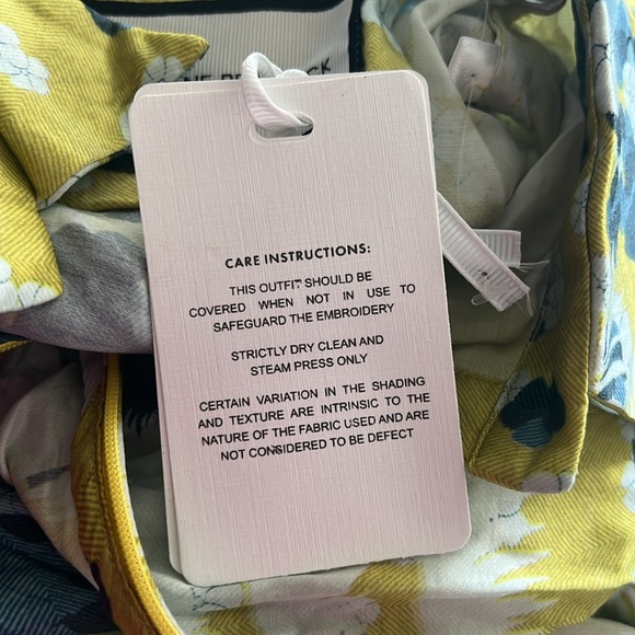 Falguni Shane Peacock Yellow Divine Long Maxi Dress, Size M, New w/Tag - Picture 15 of 17